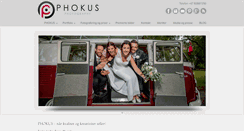 Desktop Screenshot of phokus.no